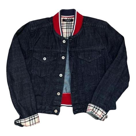 vintage burberry shirt shops|vintage burberry denim jacket.